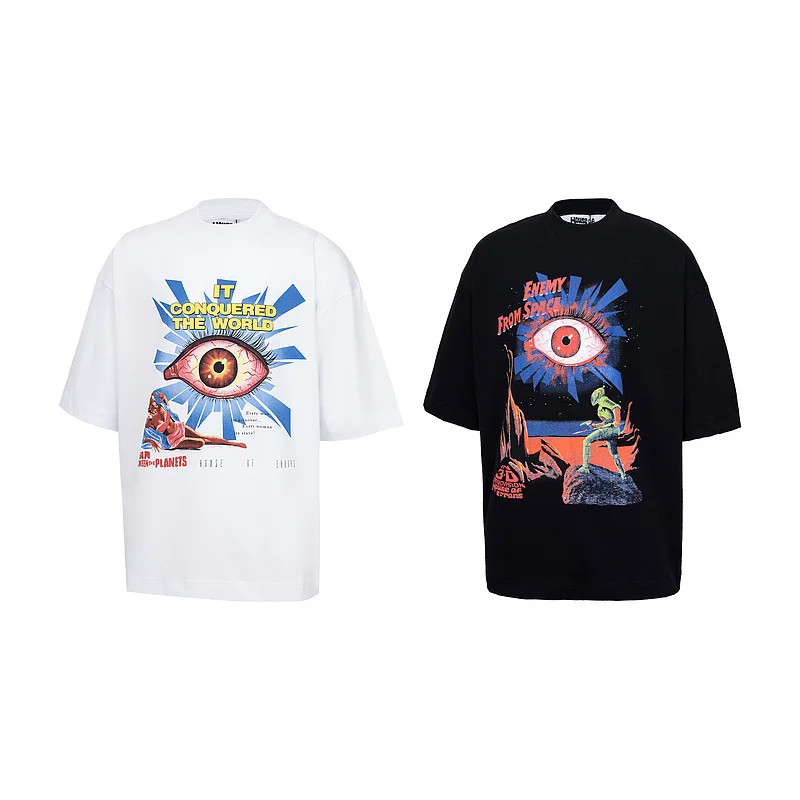 2025 top quality House of errors print American trend high street men and women couple cotton short sleeve T-shirt summer
2025 top quality House of errors print American trend high street men and women couple cotton short sleeve T-shirt summer
