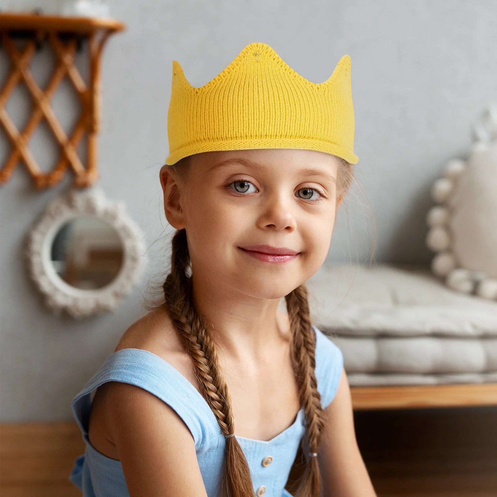 Knitted For Thick Warm Crown Knit Cap Cute Party Headband Kids Girls Boys Winter Gift Hat Crown Hat For Baby
Knitted For Thick Warm Crown Knit Cap Cute Party Headband Kids Girls Boys Winter Gift Hat Crown Hat For Baby