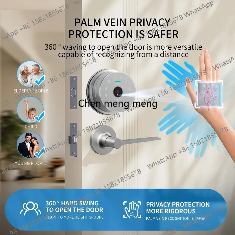Tuya BLE Palm Vein Recognition Digital Electronic Smart Password Deadbolt Door Lock APP Control K10P For Smart Home
Tuya BLE Palm Vein Recognition Digital Electronic Smart Password Deadbolt Door Lock APP Control K10P For Smart Home