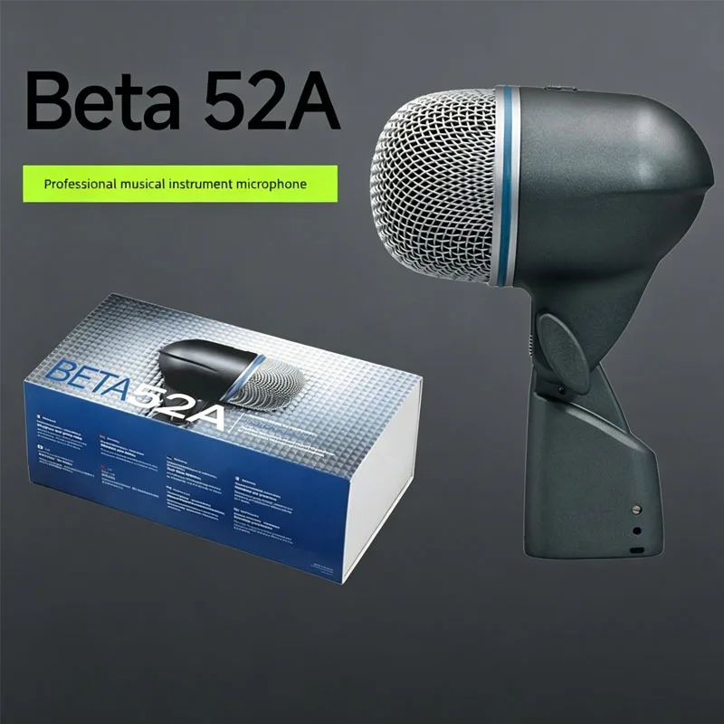 Microphone BETA52A Professional Kick Drum Bass Instrument Microphone Stage Performance Live Recording Dynamic Wired Microphone
Microphone BETA52A Professional Kick Drum Bass Instrument Microphone Stage Performance Live Recording Dynamic Wired Microphone