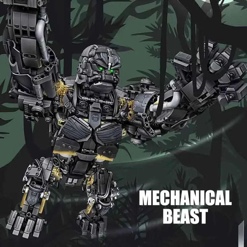 City Technical MOC Primal Titan Mechanical Gorilla Transformation Robot Model Building Blocks DIY Bricks Toys for Children Boys
City Technical MOC Primal Titan Mechanical Gorilla Transformation Robot Model Building Blocks DIY Bricks Toys for Children Boys
