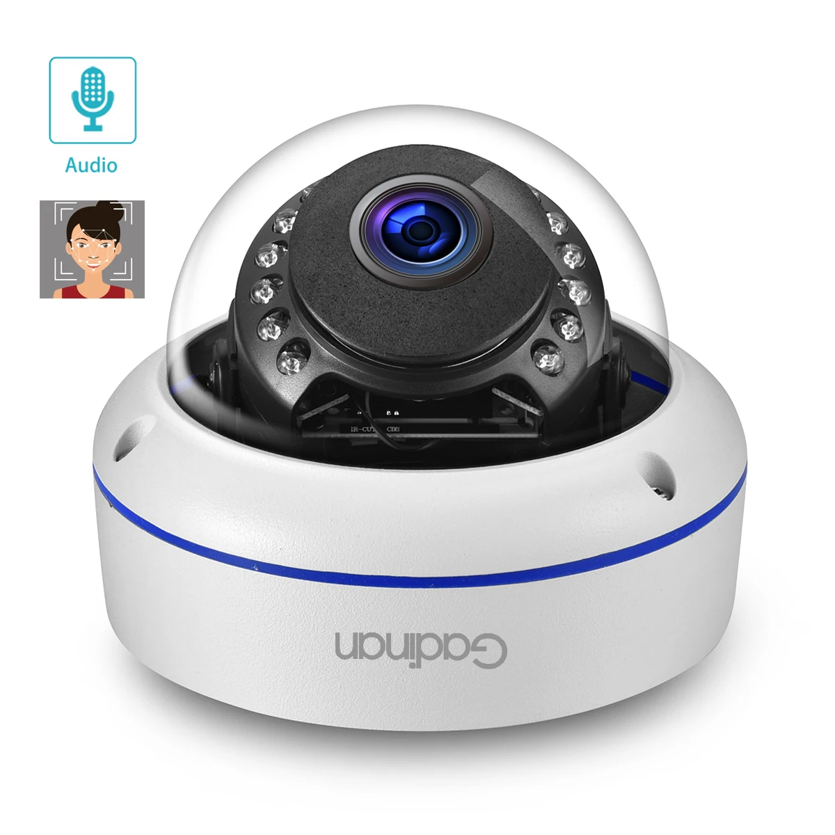 Gadinan 5MP 4MP POE IP Camera Face Detection 2.8mm Wide Angle Audio Security Camera P2P H.265 Video Surveillance for NVR System
Gadinan 5MP 4MP POE IP Camera Face Detection 2.8mm Wide Angle Audio Security Camera P2P H.265 Video Surveillance for NVR System