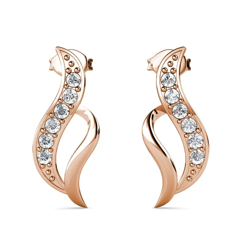 Daisini Exquisite Fire Shape Stud Earrings Embellished with Crystals By Swarovski Earrings Female Personality Trendy Jewelry
Daisini Exquisite Fire Shape Stud Earrings Embellished with Crystals By Swarovski Earrings Female Personality Trendy Jewelry