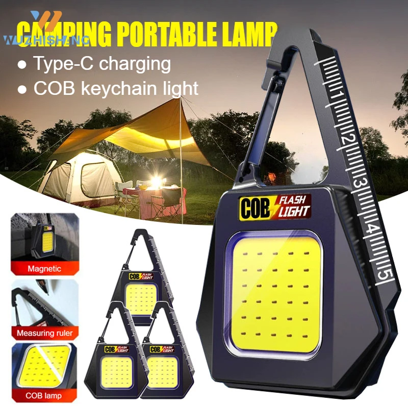 Mini COB Keychain Lights Type-C USB Rechargeable Flashlight Multi-functional Magnetic COB Work Light Small Camping Lantern
Mini COB Keychain Lights Type-C USB Rechargeable Flashlight Multi-functional Magnetic COB Work Light Small Camping Lantern
