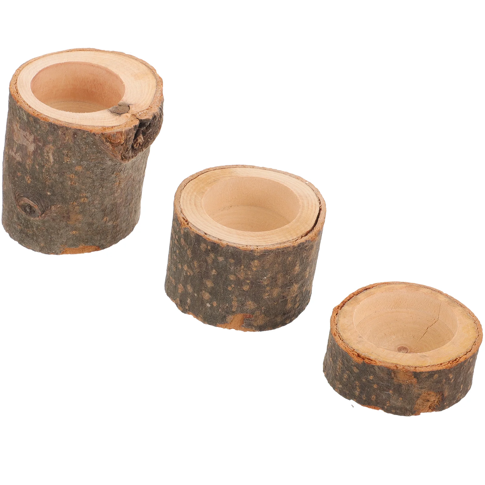 3 Pcs Natural Wooden Holder Flower Pot Set Rustic Planters Wedding Decor Candelabra Tea Light
3 Pcs Natural Wooden Holder Flower Pot Set Rustic Planters Wedding Decor Candelabra Tea Light
