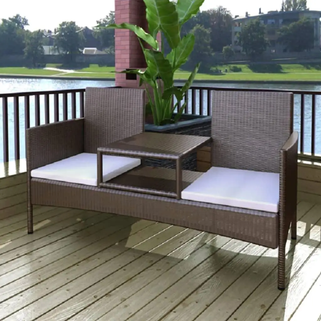Large Removable Covers for Garden Bench Brown PE Rattan Durable Outdoor Furniture 
Large Removable Covers for Garden Bench Brown PE Rattan Durable Outdoor Furniture