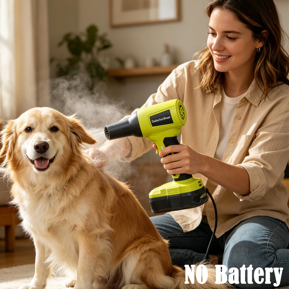 Cordless Turbofan Brushless Jet Blower Violent Fan Speed Adjustable for Roybi ONE+18V Lithium Battery with 4*nozzle(NO Battery )
Cordless Turbofan Brushless Jet Blower Violent Fan Speed Adjustable for Roybi ONE+18V Lithium Battery with 4*nozzle(NO Battery )