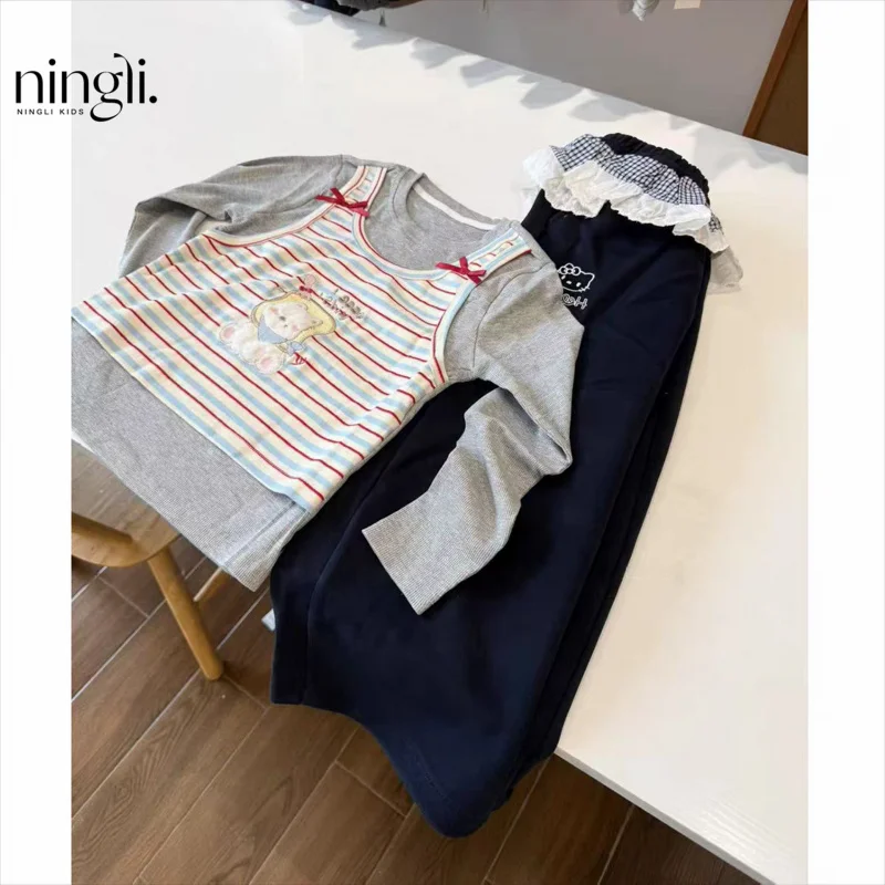 Girls' Cartoon Print Base Shirt Autumn New Children's Casual Top Baby Girl VersatileTT-shirt
Girls' Cartoon Print Base Shirt Autumn New Children's Casual Top Baby Girl VersatileTT-shirt