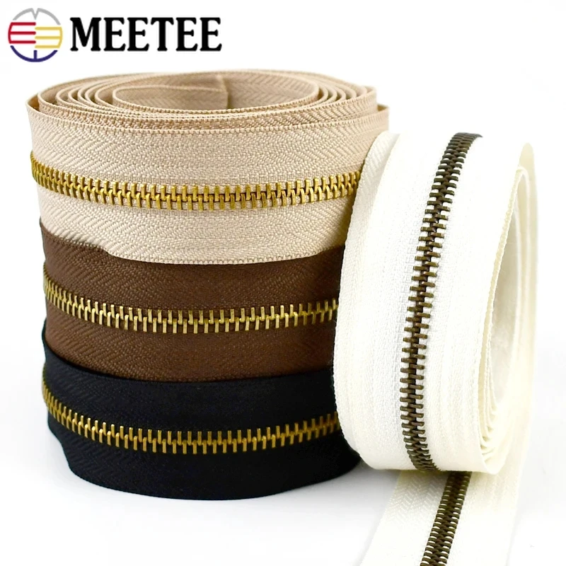 Металлическая молния Meetee 5 #, 2/5 метров, бронзовая молния LightGold Tooth, молния для одежды, багажа, ремонт, сделай сам
Металлическая молния Meetee 5 #, 2/5 метров, бронзовая молния LightGold Tooth, молния для одежды, багажа, ремонт, сделай сам