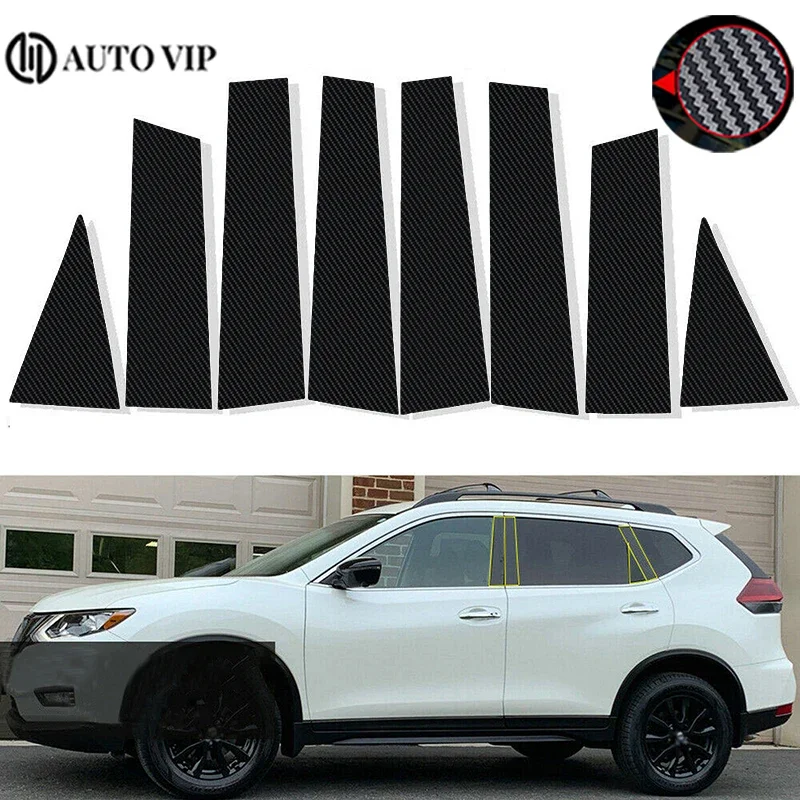 8pcs Black Pillar Posts Car Door Window Pillar Posts Trim Covers Sticker Glossy Fit for Nissan X-Trail/Rogue T32 fibre 2014-2020
8pcs Black Pillar Posts Car Door Window Pillar Posts Trim Covers Sticker Glossy Fit for Nissan X-Trail/Rogue T32 fibre 2014-2020