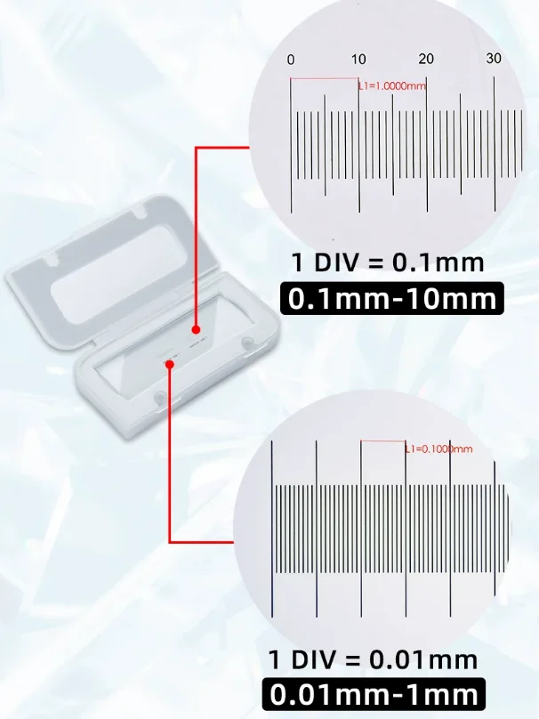 High Precision Microscope Calibration Plate Linear & Circular Scale for Optical Metallography 0.01mm 0.1mm
High Precision Microscope Calibration Plate Linear & Circular Scale for Optical Metallography 0.01mm 0.1mm