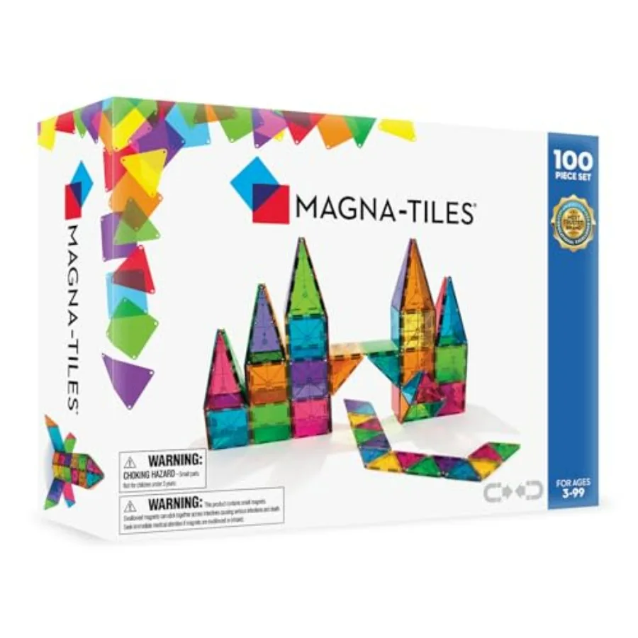 Магнитный конструктор MAGNA-TILES Classic, 100 деталей, прозрачные цвета, высокая магнитная сила притяжения, безопасный, без BPA
Магнитный конструктор MAGNA-TILES Classic, 100 деталей, прозрачные цвета, высокая магнитная сила притяжения, безопасный, без BPA