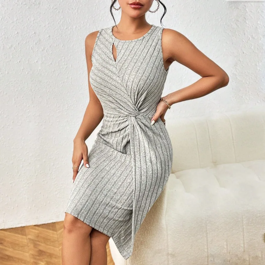 【HOT】European and American new summer women's dress hip wrap sexy slim fit sleeveless kink and hole
【HOT】European and American new summer women's dress hip wrap sexy slim fit sleeveless kink and hole