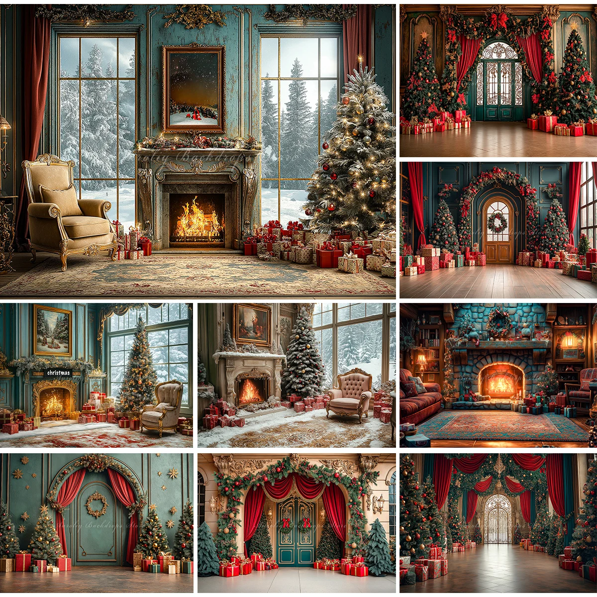 Elegant Christmas Fireplace Scene With Toy Bear Backdrop Kids Baby Cake Smash Photography Props Studio Backgrounds
Elegant Christmas Fireplace Scene With Toy Bear Backdrop Kids Baby Cake Smash Photography Props Studio Backgrounds