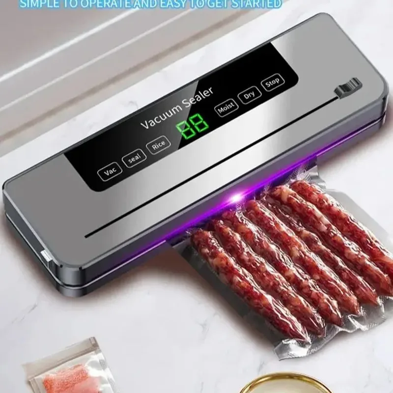 Electric Vacuum Sealer Dry/Wet Food Sealed Packaging Machine Food Storage Touch Button Vacuum Sealing Tool for Food Fresh
Electric Vacuum Sealer Dry/Wet Food Sealed Packaging Machine Food Storage Touch Button Vacuum Sealing Tool for Food Fresh