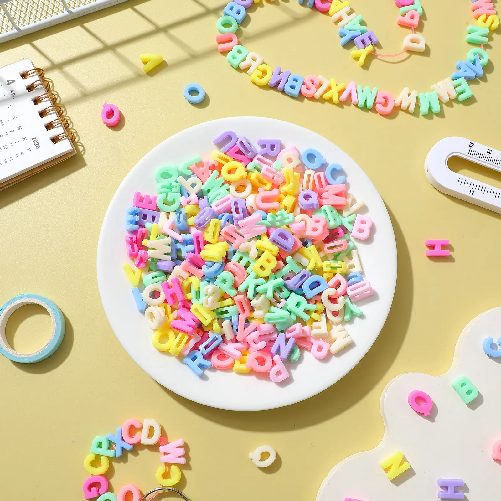 700Pcs Alphabet Beads Multi Color Letter Beads DIY Bracelet Necklace Keychain Making Kit Letter Bead Accessories Jewelry Crafts
700Pcs Alphabet Beads Multi Color Letter Beads DIY Bracelet Necklace Keychain Making Kit Letter Bead Accessories Jewelry Crafts