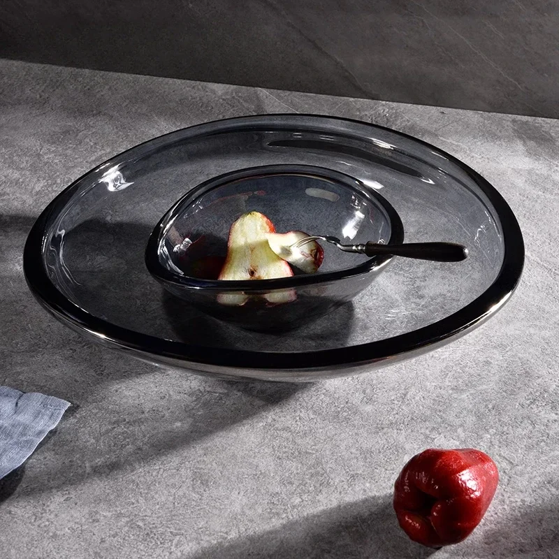 Fruit tray high-end exquisite high-value light luxury household living room coffee table crystal fruit tray high-end tray is ver
Fruit tray high-end exquisite high-value light luxury household living room coffee table crystal fruit tray high-end tray is ver