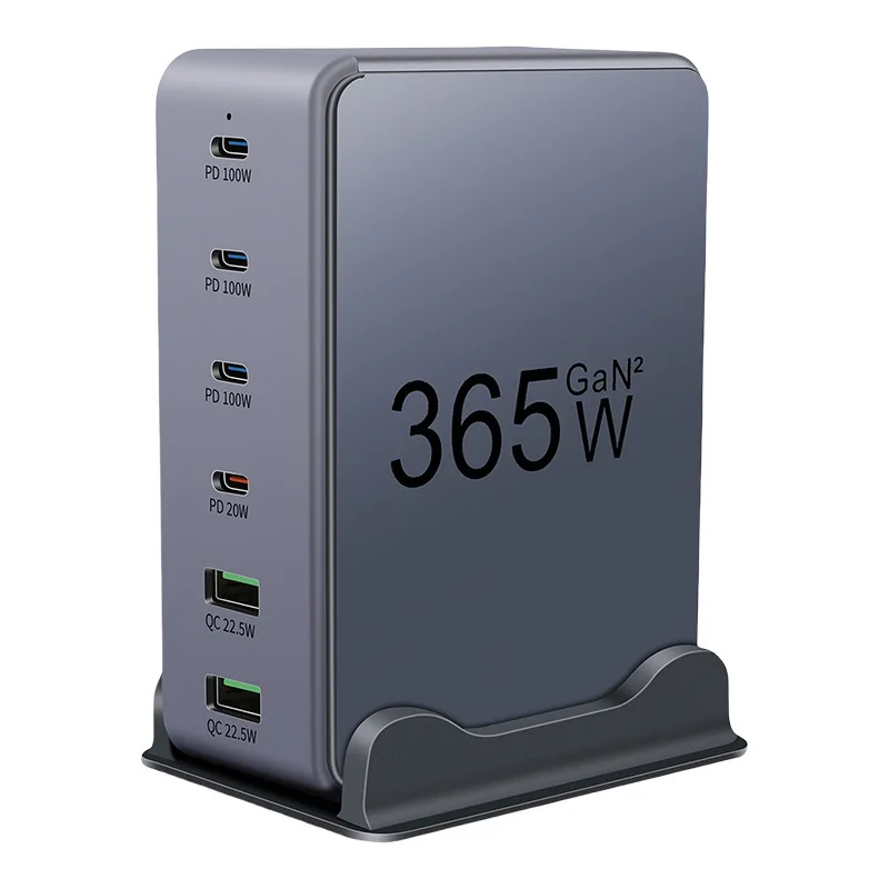 365W GaN PD Charger For Phone Type C 6 Ports PD3.1 QC3.0 Desktop Fast Charging Station for MacBook Laptops Tablet iPhone Samsung
365W GaN PD Charger For Phone Type C 6 Ports PD3.1 QC3.0 Desktop Fast Charging Station for MacBook Laptops Tablet iPhone Samsung
