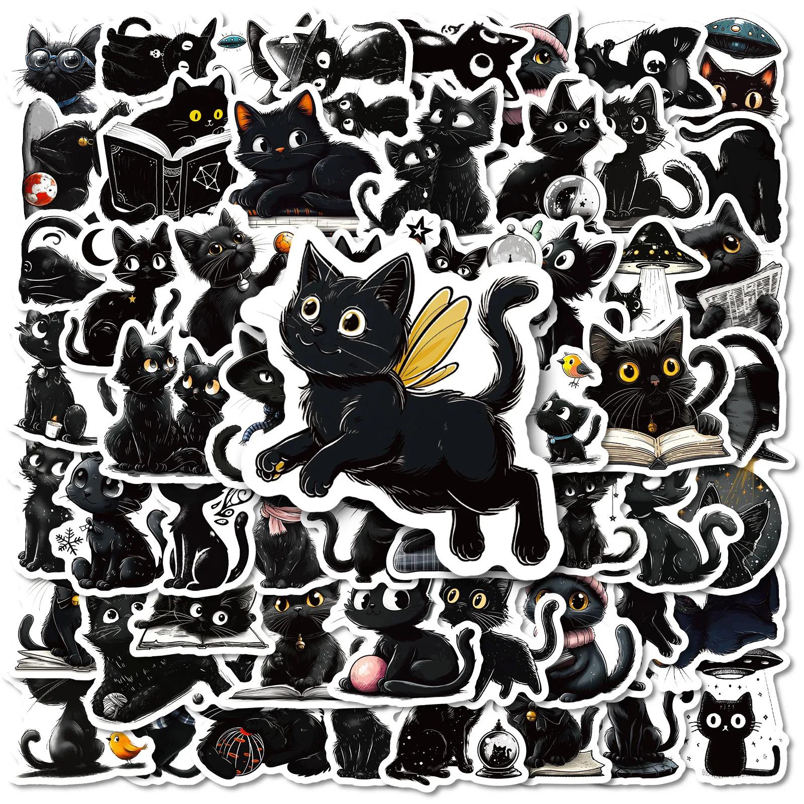 56 шт., наклейки с рисунком черного кота, кошка, сделай сам, багаж, ноутбук, скейтбординг, мотоцикл, водонепроницаемые наклейки для домашних животных
56 шт., наклейки с рисунком черного кота, кошка, сделай сам, багаж, ноутбук, скейтбординг, мотоцикл, водонепроницаемые наклейки для домашних животных
