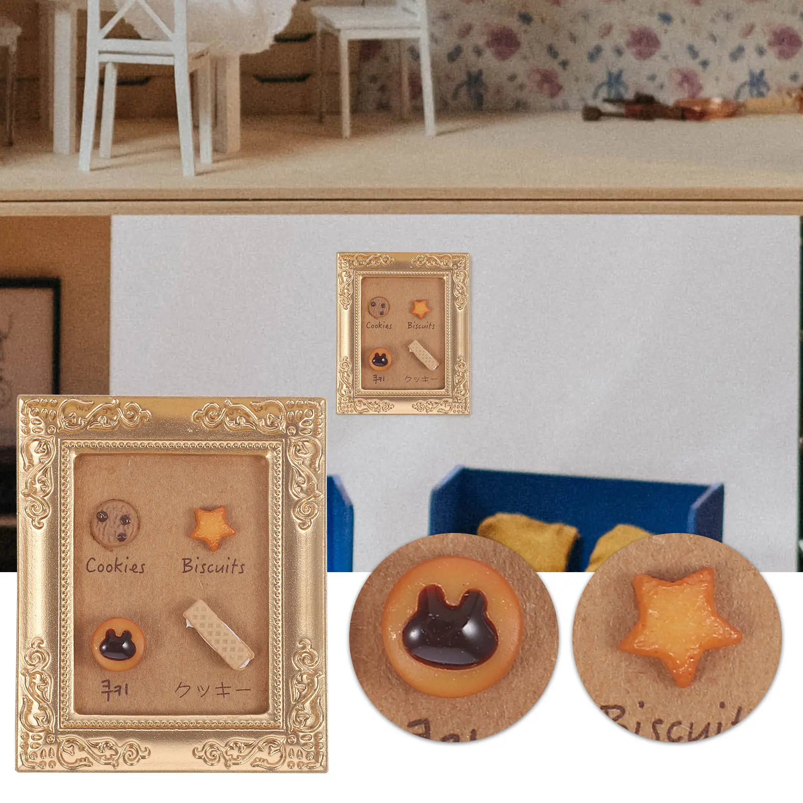 Miniature Resin Picture Frame Safe Sturdy Small Size Vintage Tiny House Decoration Mini Picture Frames for Dollhouse Scene
Miniature Resin Picture Frame Safe Sturdy Small Size Vintage Tiny House Decoration Mini Picture Frames for Dollhouse Scene