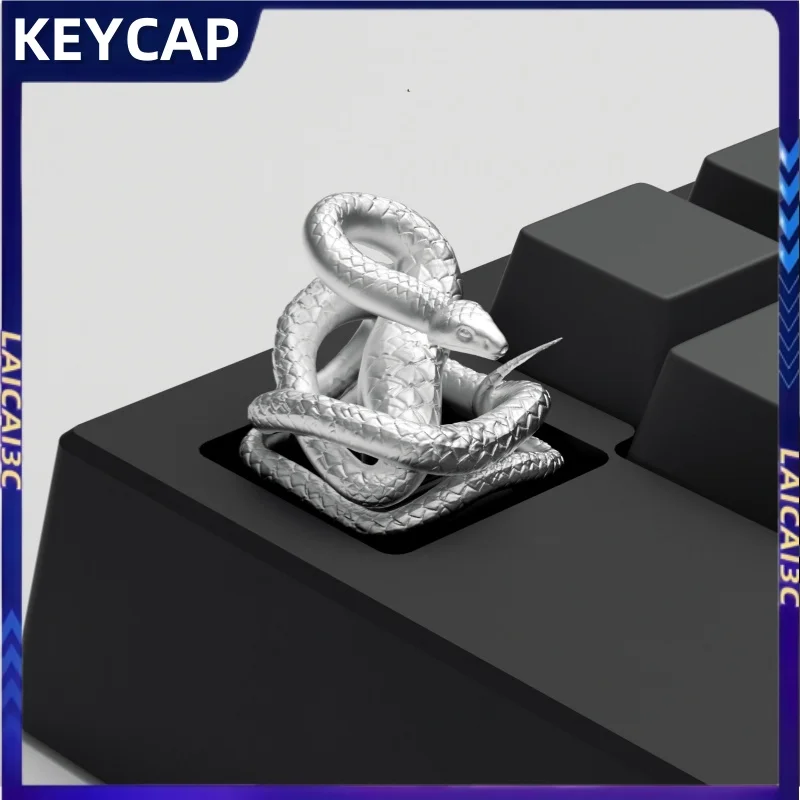 Креативные металлические колпачки для клавиш в виде змеи, чистое серебро, гальваническое крестовое ось, механическая клавиатура, аксессуары, подарки, художественные коллекционные колпачки для клавиш
Креативные металлические колпачки для клавиш в виде змеи, чистое серебро, гальваническое крестовое ось, механическая клавиатура, аксессуары, подарки, художественные коллекционные колпачки для клавиш
