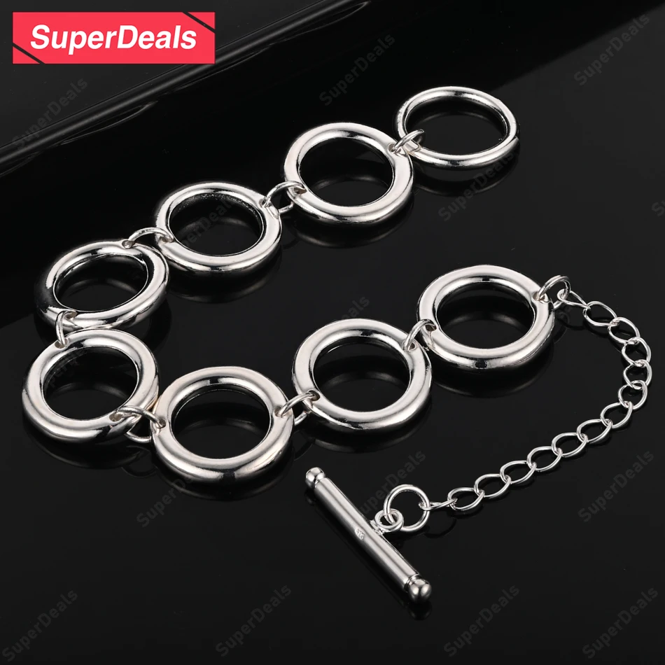 SuperDeals Men Women Engagement Party Wedding Trend Jewelry Gift Fashion 925 Sterling Silver Bracelet Popularity Accessories
SuperDeals Men Women Engagement Party Wedding Trend Jewelry Gift Fashion 925 Sterling Silver Bracelet Popularity Accessories