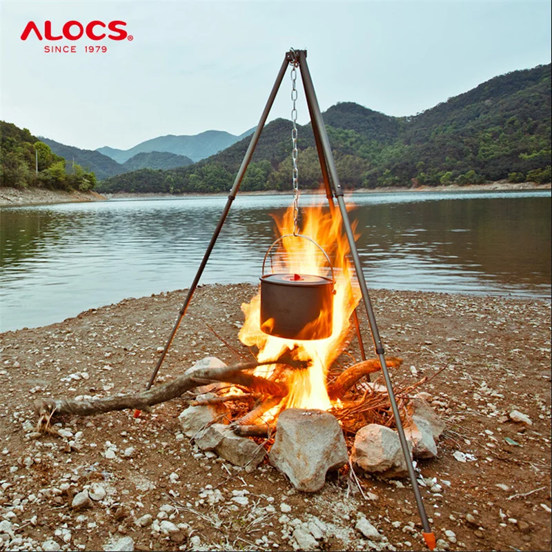 ALOCS CF-RT06 Tripod And RT01/02/03 Hanging Camping Cooking Picnic Cookware Pot 4-10 People Use
ALOCS CF-RT06 Tripod And RT01/02/03 Hanging Camping Cooking Picnic Cookware Pot 4-10 People Use
