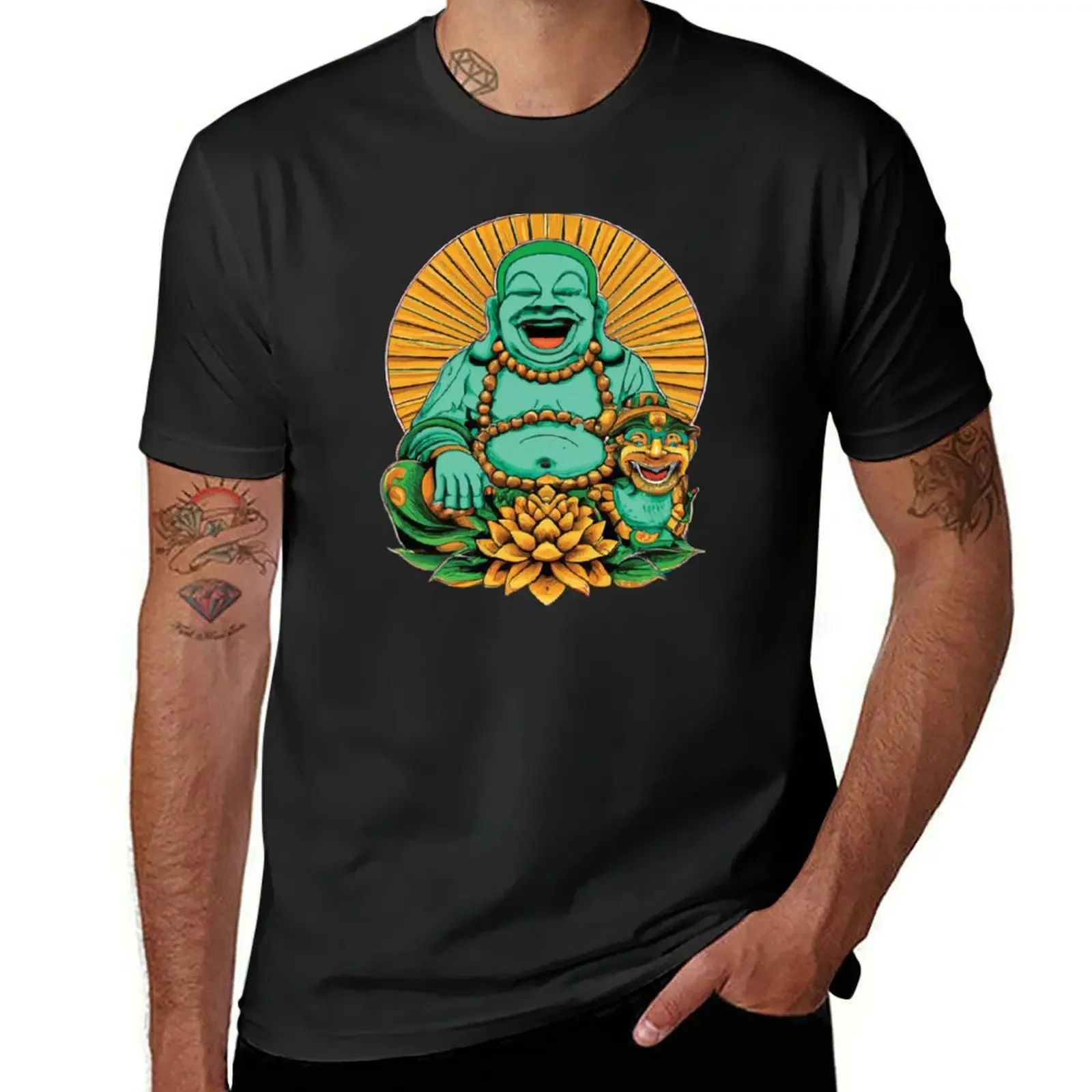 Laughing Jade Buddha T-Shirt cotton man t-shirts summer tops designer shirts blue archive mens funny t shirts
Laughing Jade Buddha T-Shirt cotton man t-shirts summer tops designer shirts blue archive mens funny t shirts