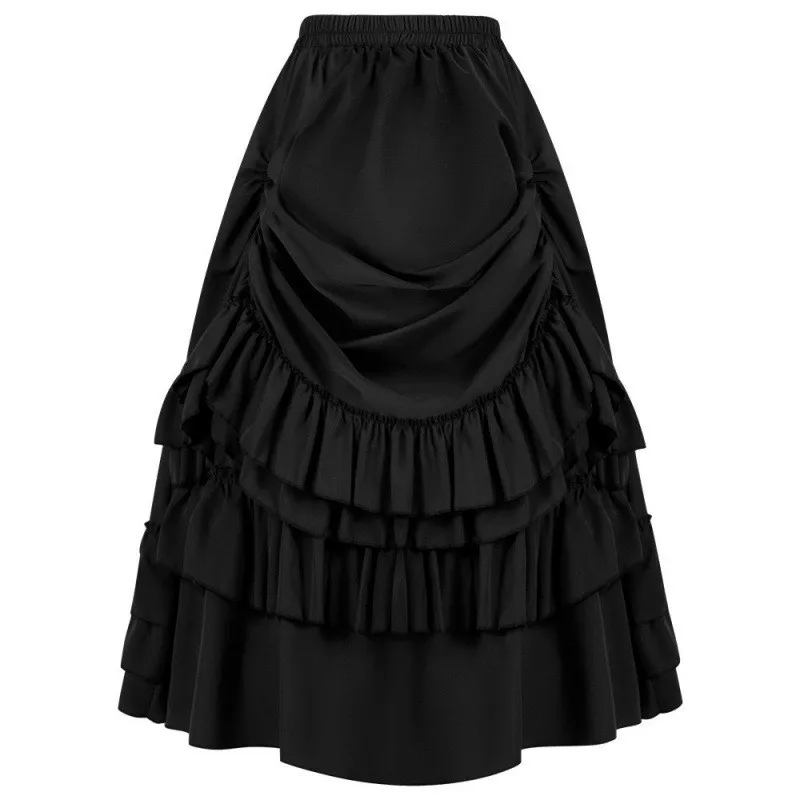 Halloween Costume Skirt Dance Wear Asymmetrical Ruffle Skirts Black Victorian Style Half Skirt Dark Green Draped Front Midi
Halloween Costume Skirt Dance Wear Asymmetrical Ruffle Skirts Black Victorian Style Half Skirt Dark Green Draped Front Midi