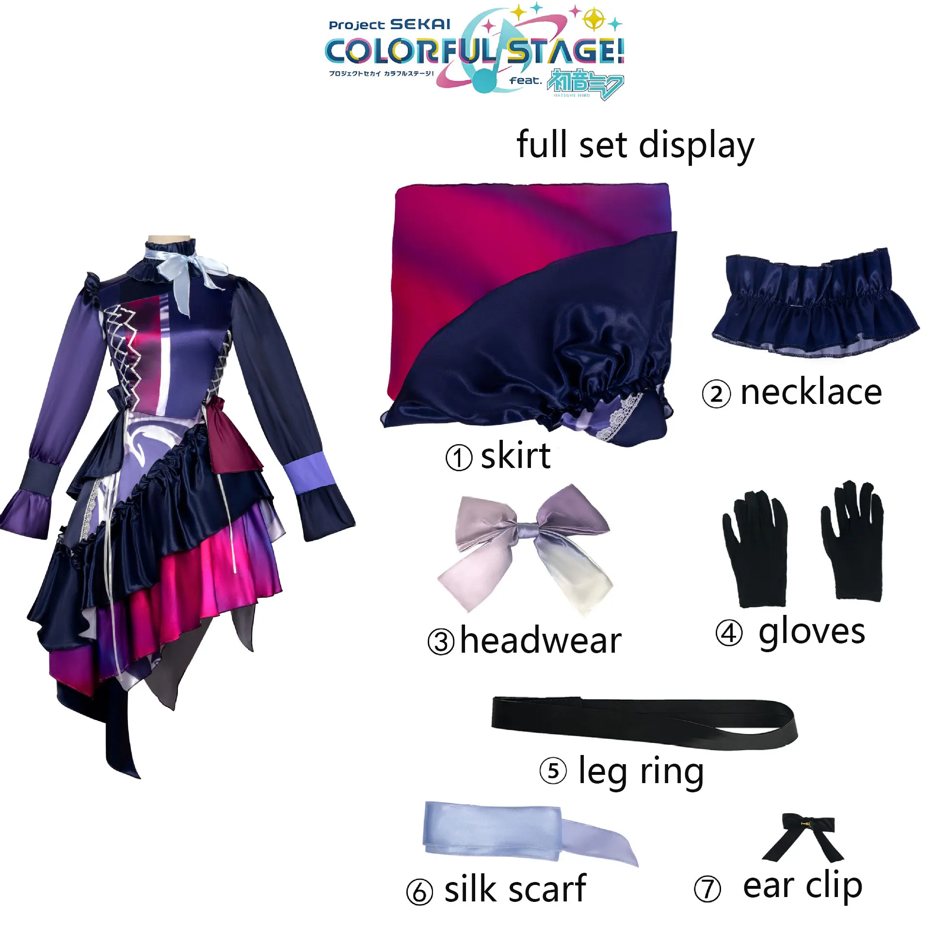 Anime-style Full Set Women's Cosplay Dress Set, Lady Dress Set with Skirt, Necklace, Headpiece, and Gloves - Perfect for Anime E
Anime-style Full Set Women's Cosplay Dress Set, Lady Dress Set with Skirt, Necklace, Headpiece, and Gloves - Perfect for Anime E