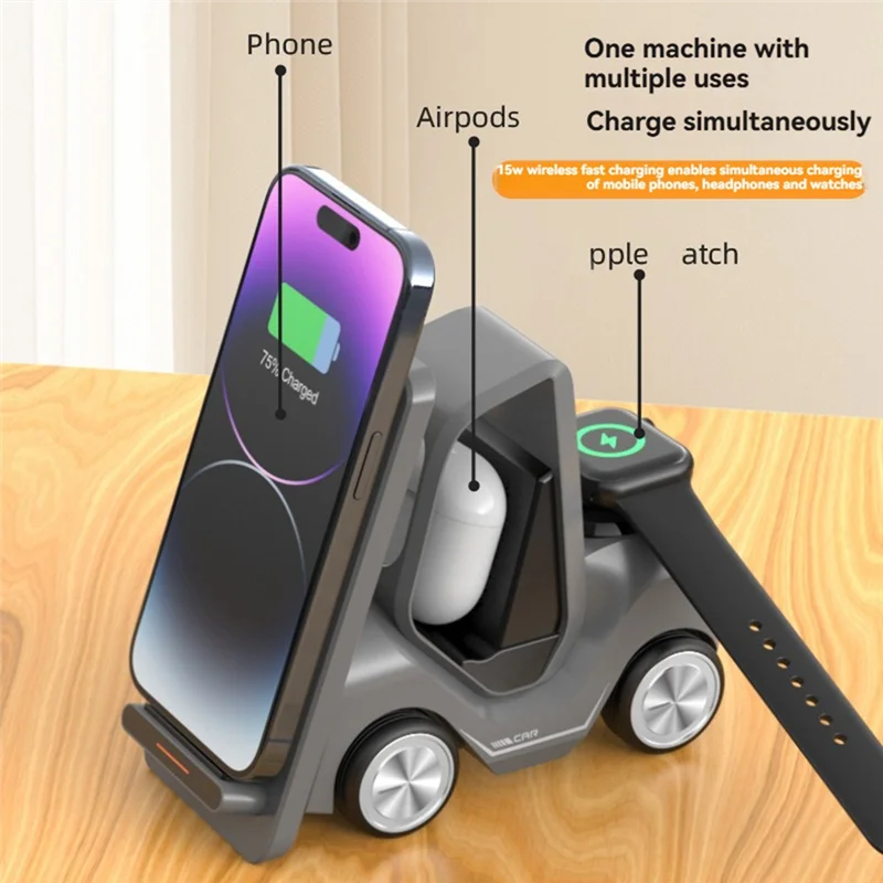 AT93-Small Forklift Wireless Charger Fast Charging Charging Station 3 In 1 High Speed Charger Base Stand For Cell Phone
AT93-Small Forklift Wireless Charger Fast Charging Charging Station 3 In 1 High Speed Charger Base Stand For Cell Phone