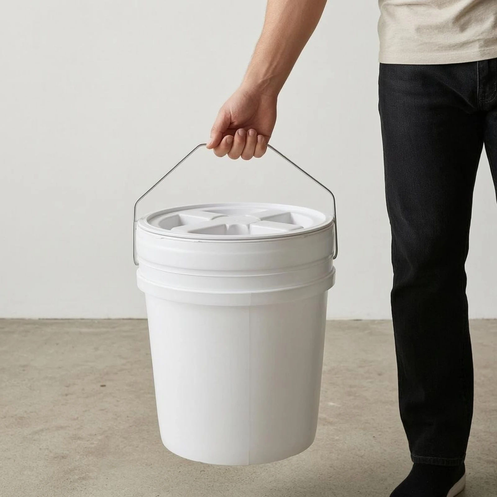 Screw-on Lid Container Reusable Sealed Plastic Container Storage Container Round White
Screw-on Lid Container Reusable Sealed Plastic Container Storage Container Round White