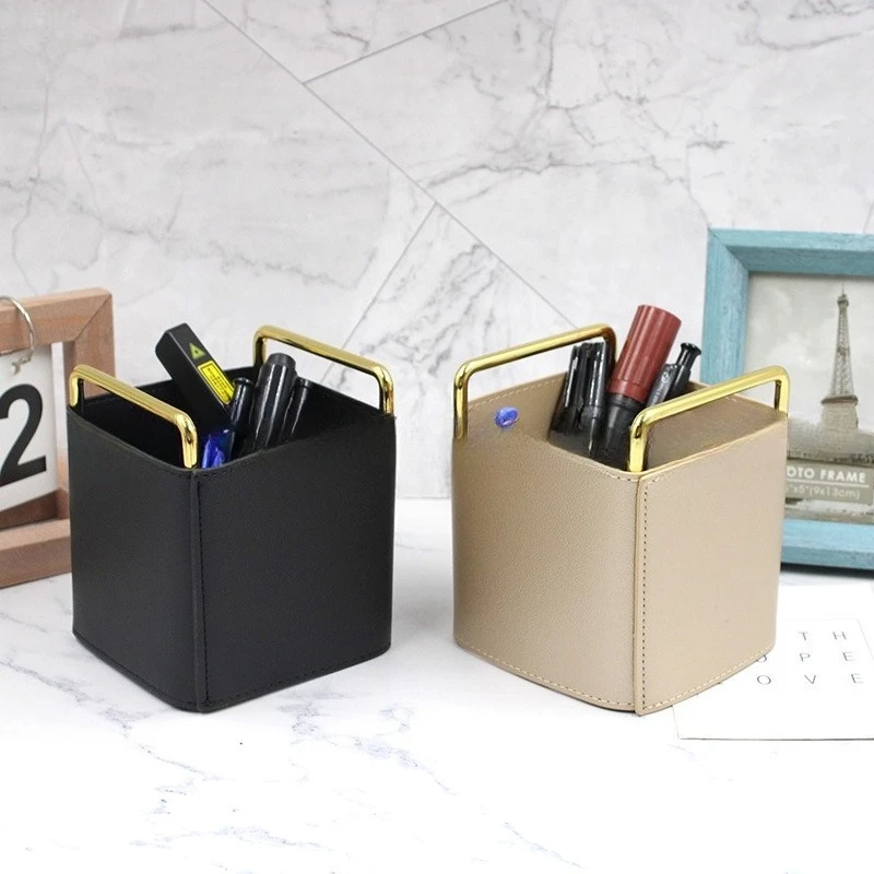 Nordic Ins Metal Storage Basket Simple Cosmetics Remote Control Dresser PU Pen Holder Desktop Storage Box
Nordic Ins Metal Storage Basket Simple Cosmetics Remote Control Dresser PU Pen Holder Desktop Storage Box