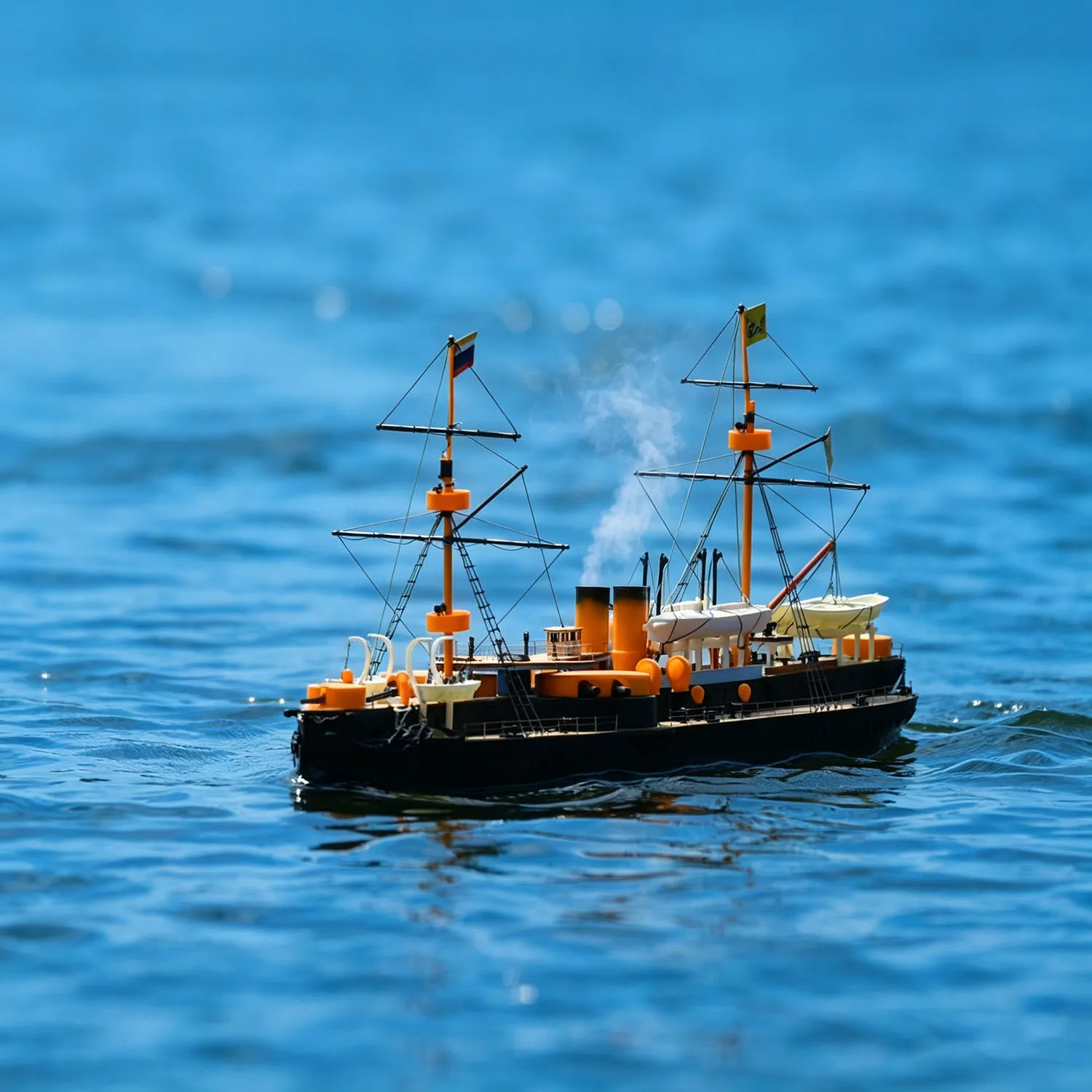 1/100 Scale Remote Controlled Boat 94cm with Smoke and Horn Function Beiyang Fleet Dingyuan Warship RC Boat Model Warship Model
1/100 Scale Remote Controlled Boat 94cm with Smoke and Horn Function Beiyang Fleet Dingyuan Warship RC Boat Model Warship Model