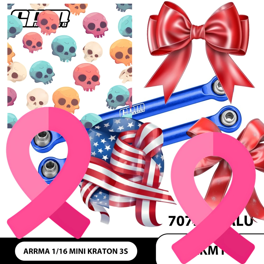 GPM 7075 Alloy Front Steering Toe Links For ARRMA 1/16 Mini Kraton 3S ARA-3281
GPM 7075 Alloy Front Steering Toe Links For ARRMA 1/16 Mini Kraton 3S ARA-3281