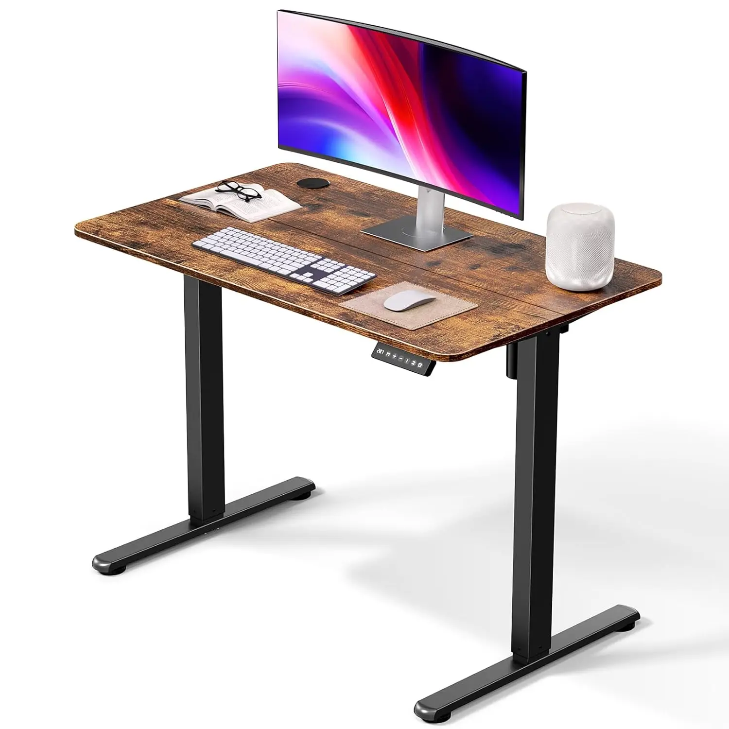 Electric Height Adjustable Standing Desk 40x24 inch Memory Presets Home Office Computer Workstation Brown, Customized
Electric Height Adjustable Standing Desk 40x24 inch Memory Presets Home Office Computer Workstation Brown, Customized