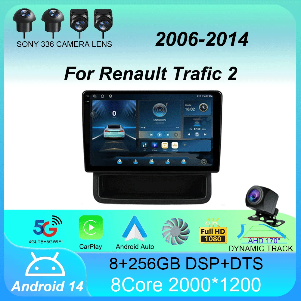 Android 14 Car Radio Carplay Auto For Renault Trafic 2 For Opel Vivaro A For Nissan primastar 2006 - 2014 2 Din GPG Video Stereo
Android 14 Car Radio Carplay Auto For Renault Trafic 2 For Opel Vivaro A For Nissan primastar 2006 - 2014 2 Din GPG Video Stereo