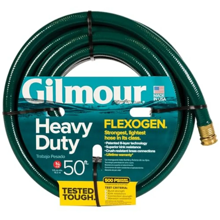 Flexogen 3/4 in x 50 ft Garden Hose Heavy Duty Water Hose Flexible and Kink Resistant Outdoor Hose Green
Flexogen 3/4 in x 50 ft Garden Hose Heavy Duty Water Hose Flexible and Kink Resistant Outdoor Hose Green