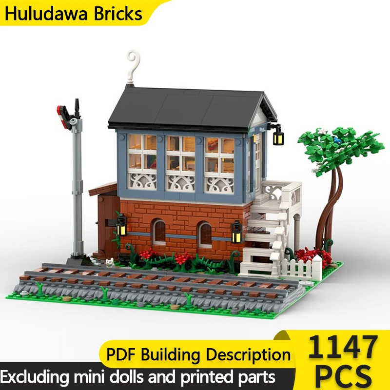 Модель City Street View MOC, строительные кирпичи, железнодорожная сигнальная коробка, модульная технология, детские праздничные подарки, сборка игрушек, костюм
Модель City Street View MOC, строительные кирпичи, железнодорожная сигнальная коробка, модульная технология, детские праздничные подарки, сборка игрушек, костюм