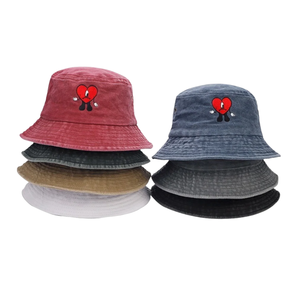 Trendy Bad Bunny Fisherman's Hat Wide Brim Foldable Men Sun Hat Sun Protection Breathable Bucket hat for Outdoor
Trendy Bad Bunny Fisherman's Hat Wide Brim Foldable Men Sun Hat Sun Protection Breathable Bucket hat for Outdoor