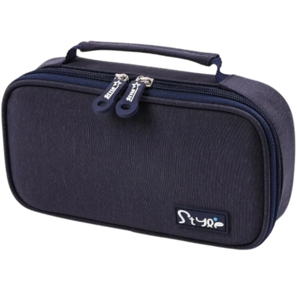 Thicken Large Capacity Pen Storage Bag Simple Style Multilayer Stationary Boxes Double Zipper Canvas School Pouch Girls Boy
Thicken Large Capacity Pen Storage Bag Simple Style Multilayer Stationary Boxes Double Zipper Canvas School Pouch Girls Boy