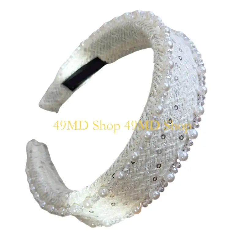 49MD Elegant French Floral Faux Pearls Headbands For Weddings Parties Event
49MD Elegant French Floral Faux Pearls Headbands For Weddings Parties Event