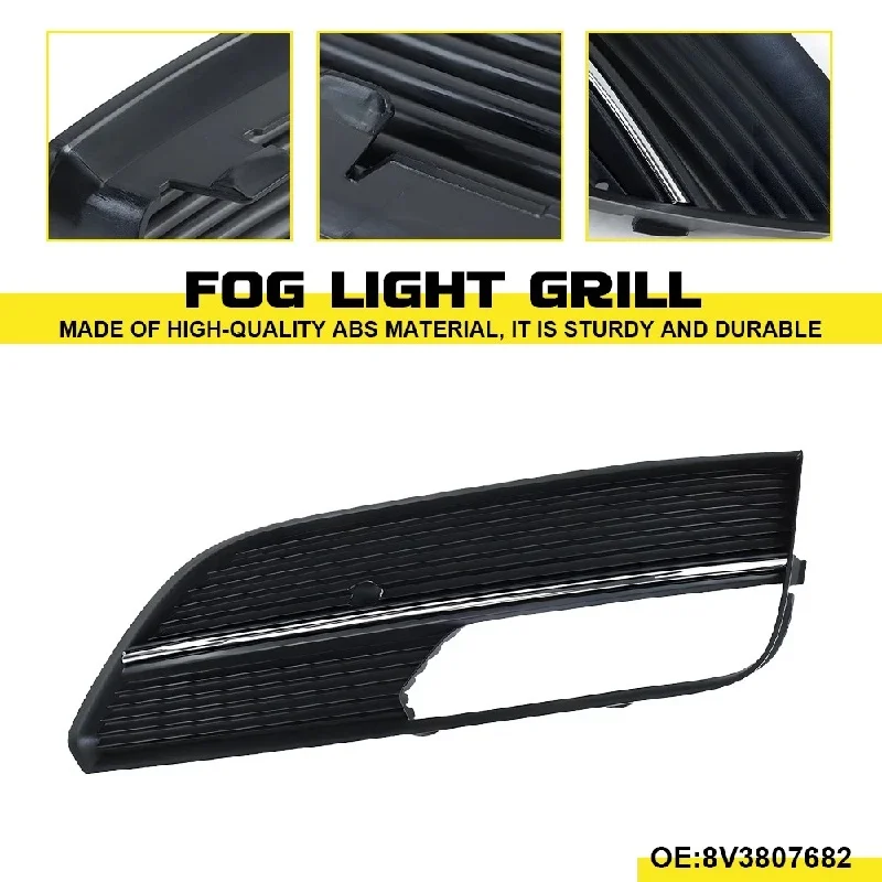 1PC Car Bumper Fog Light Grill Trim Covers Front Bumper Fog Light Cover Right / Left Driver Side For Audi A3 2012-2016 8V3807682
1PC Car Bumper Fog Light Grill Trim Covers Front Bumper Fog Light Cover Right / Left Driver Side For Audi A3 2012-2016 8V3807682