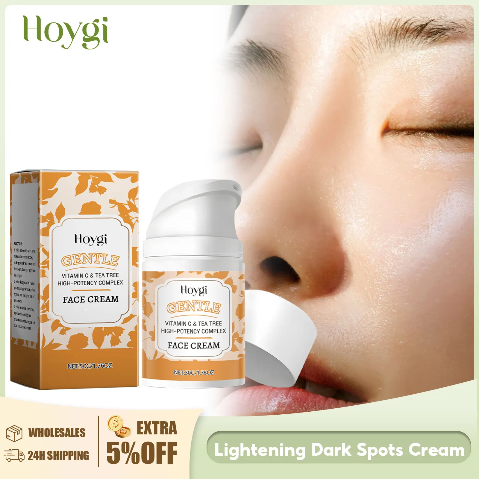 HOYGI Dark Spots Remover Cream Anti Acne Anti Pigmentation Even Skin Tone Reduce Melanin Nourishing Repair Damaged Skin Care 50g
HOYGI Dark Spots Remover Cream Anti Acne Anti Pigmentation Even Skin Tone Reduce Melanin Nourishing Repair Damaged Skin Care 50g