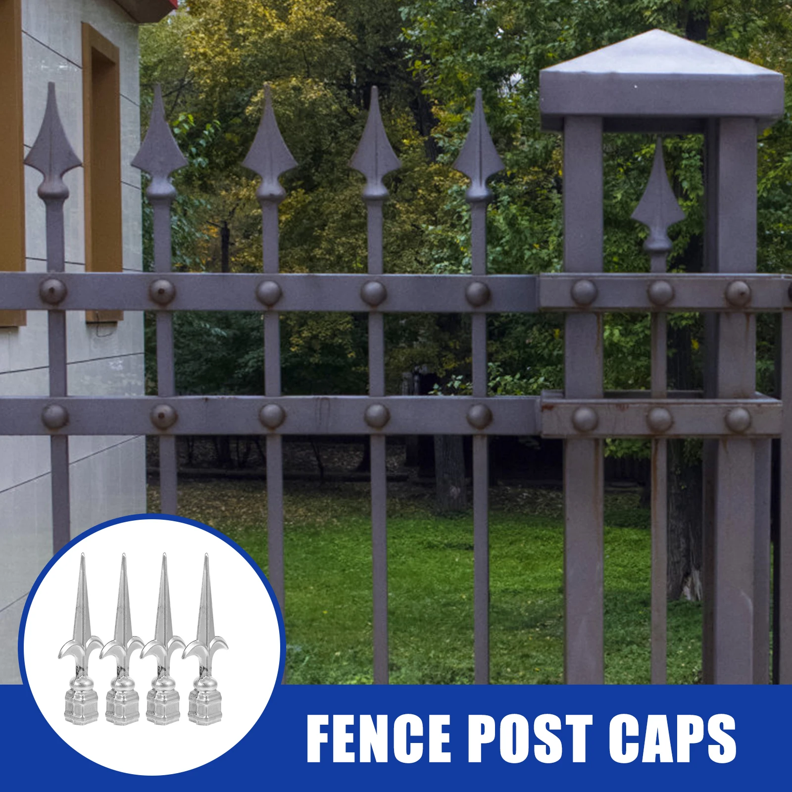 4pcs Spearhead Iron Flower Accessories 118 Hollow Steel Fence Post Caps Repair Cover Wood Finials Gate Decorative
4pcs Spearhead Iron Flower Accessories 118 Hollow Steel Fence Post Caps Repair Cover Wood Finials Gate Decorative