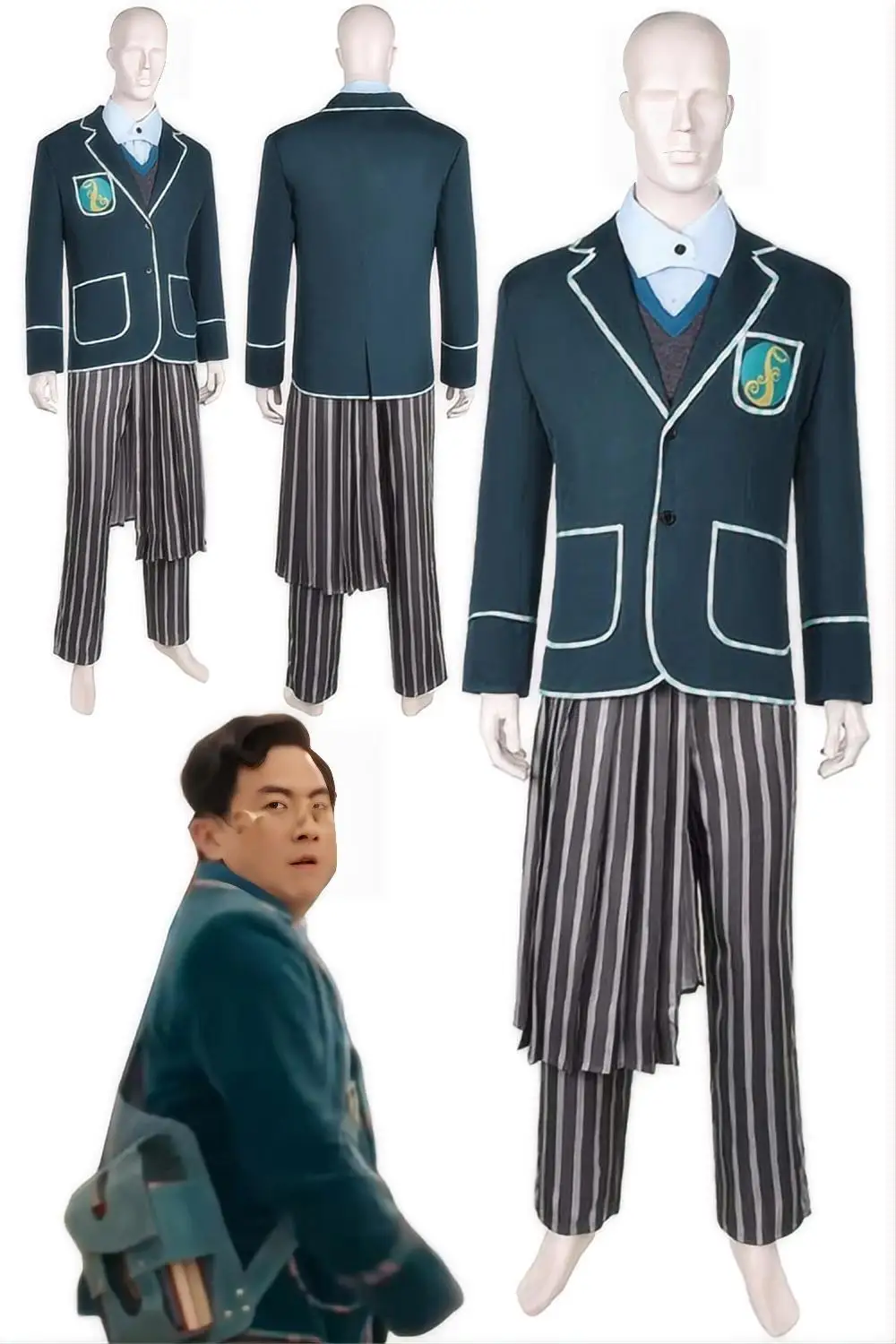 Fantasia Pfannee Cosplay School Uniform 2024 Movie Wiked Disfraz Costume Adult Men Fantasy Halloween Carnival Party Clothes
Fantasia Pfannee Cosplay School Uniform 2024 Movie Wiked Disfraz Costume Adult Men Fantasy Halloween Carnival Party Clothes