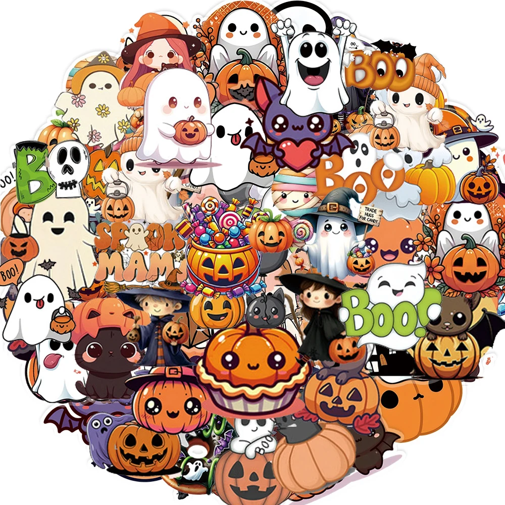 10/30/50pcs Kawaii Halloween Graffiti Stickers Cute Ghost Pumpkin Witch Cartoon Sticker Suitcase Laptop Phone Decals Decoration
10/30/50pcs Kawaii Halloween Graffiti Stickers Cute Ghost Pumpkin Witch Cartoon Sticker Suitcase Laptop Phone Decals Decoration