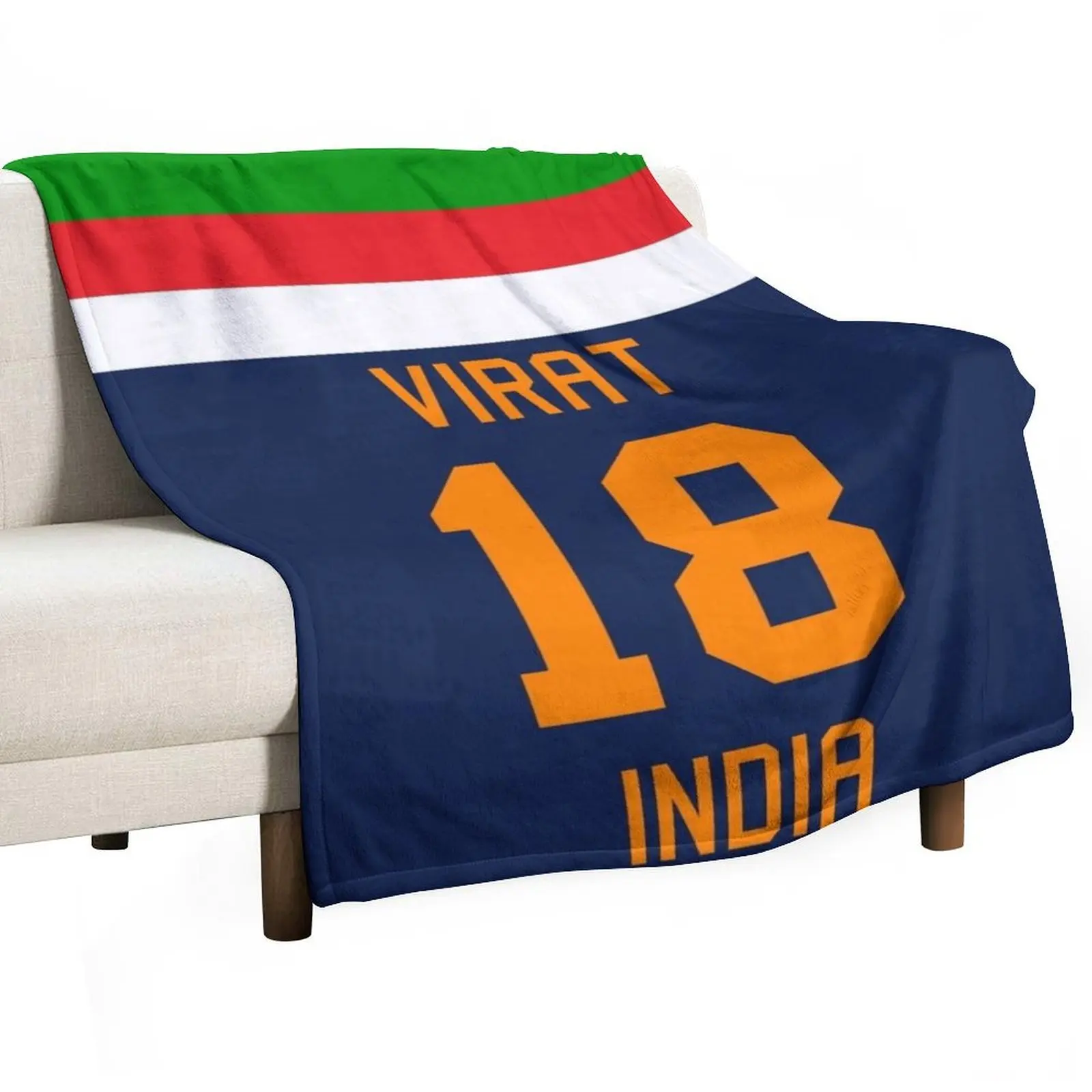 Virat Kohli 18 New Indian Cricket Jersey Throw Blanket Extra Large Throw Thins Plaid on the sofa Moving Blankets
Virat Kohli 18 New Indian Cricket Jersey Throw Blanket Extra Large Throw Thins Plaid on the sofa Moving Blankets