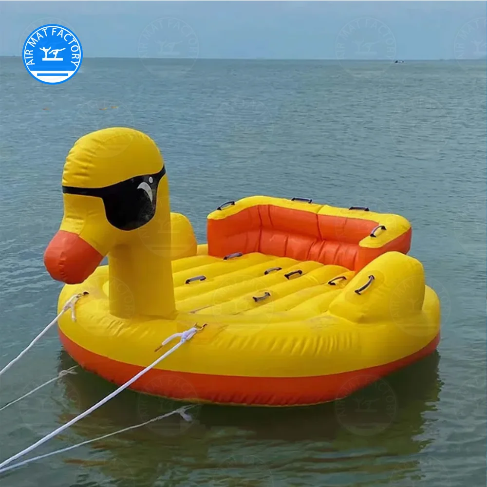 Giant Duck Inflatable Towable Tube Water Towable Boat with Handles, Yellow Duck Shaped Water Ski Tube for Adults Kids
Giant Duck Inflatable Towable Tube Water Towable Boat with Handles, Yellow Duck Shaped Water Ski Tube for Adults Kids