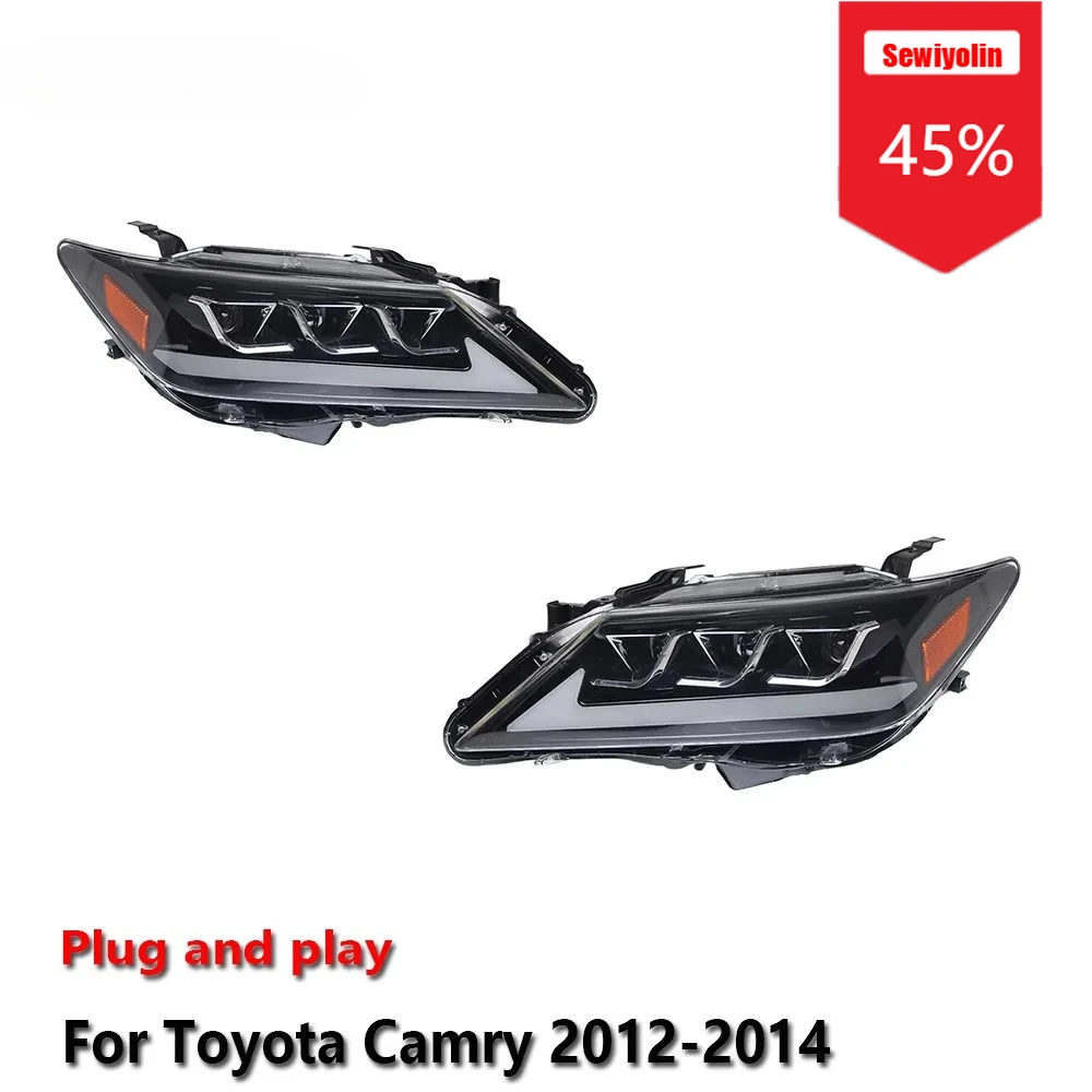 Sewiyolin автомобильные светодиодные фары в сборе для Toyota Camry 2012-2014 противотуманные фары DRL тормозной указатель поворота Plug and Play
Sewiyolin автомобильные светодиодные фары в сборе для Toyota Camry 2012-2014 противотуманные фары DRL тормозной указатель поворота Plug and Play